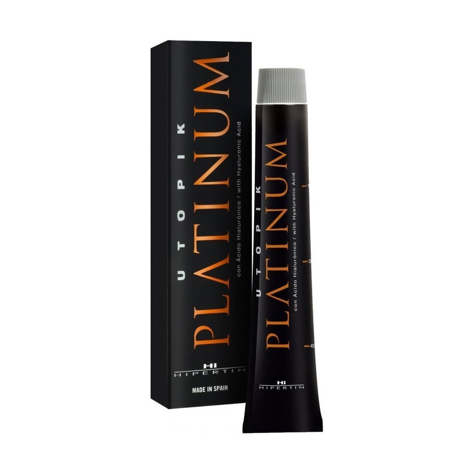 Перманентна фарба для волосся Hipertin Utopik Platinum з гіалуроновою кислотою, 1.00 Black, 60 мл