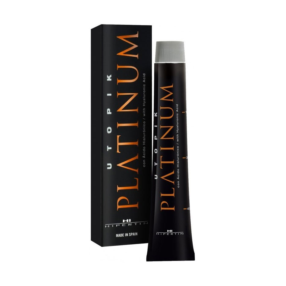 Перманентна фарба для волосся Hipertin Utopik Platinum з гіалуроновою кислотою, 6.35 Dark Mahogany Golden Blonde, 60 мл